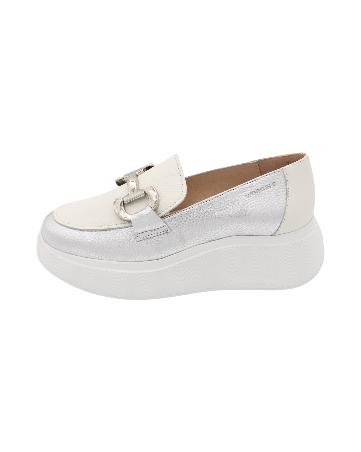 Wonders - Ladies Shoes Loafers White, Silver (1902)