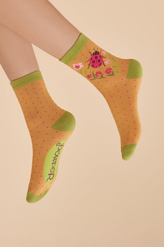 Powder Design Ltd - Accessories  Socks Ladybird Mustard (2032)