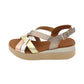 Oh! My Sandals - Ladies Shoes Rose Gold Mix (2116)