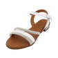 Oh! My Sandals - Ladies Shoes White Diamante (2129)