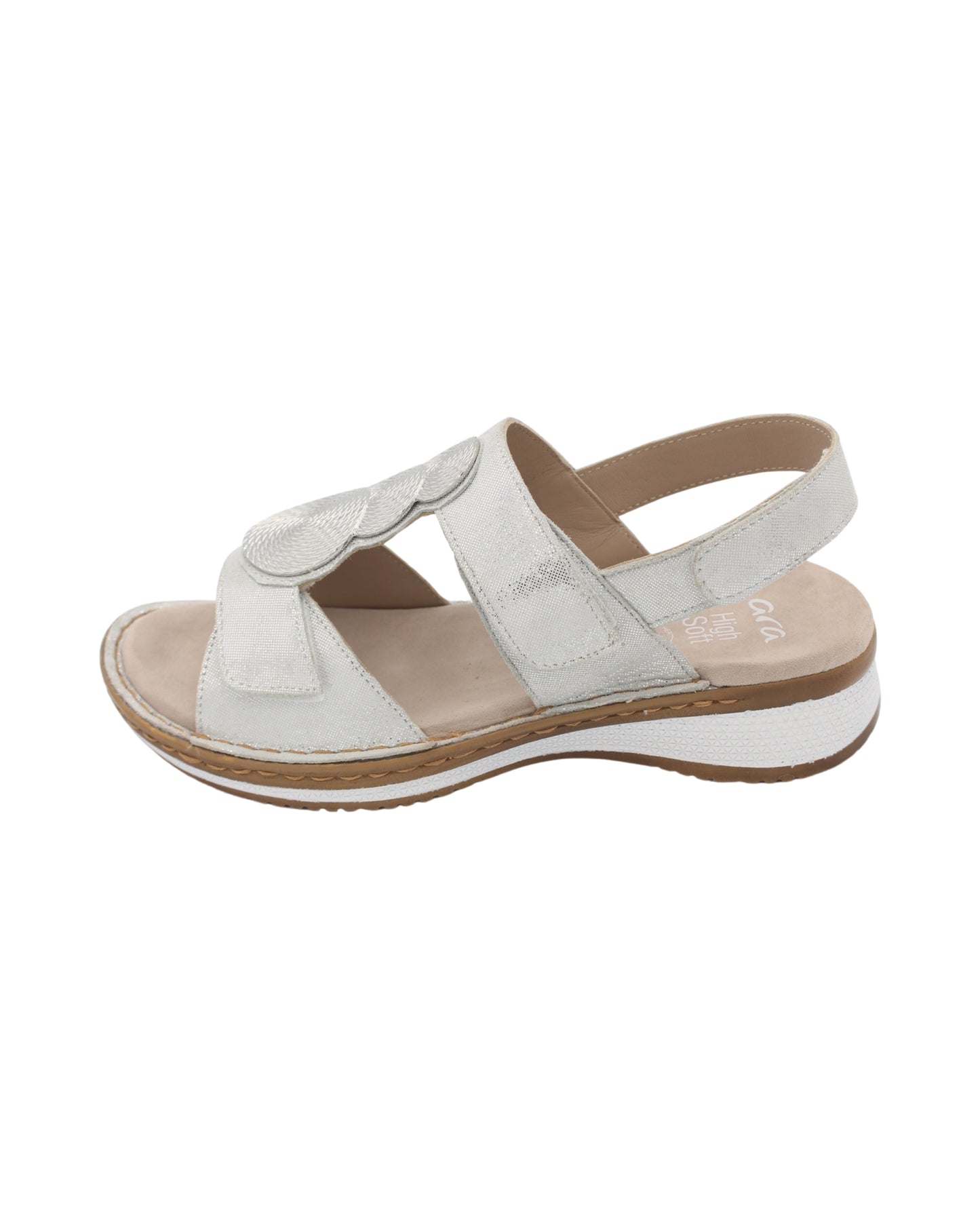 Ara - Ladies Shoes Sandals Silver, White (2211)