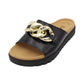 Gabor - Ladies Shoes Sandals Black, Gold (2320)