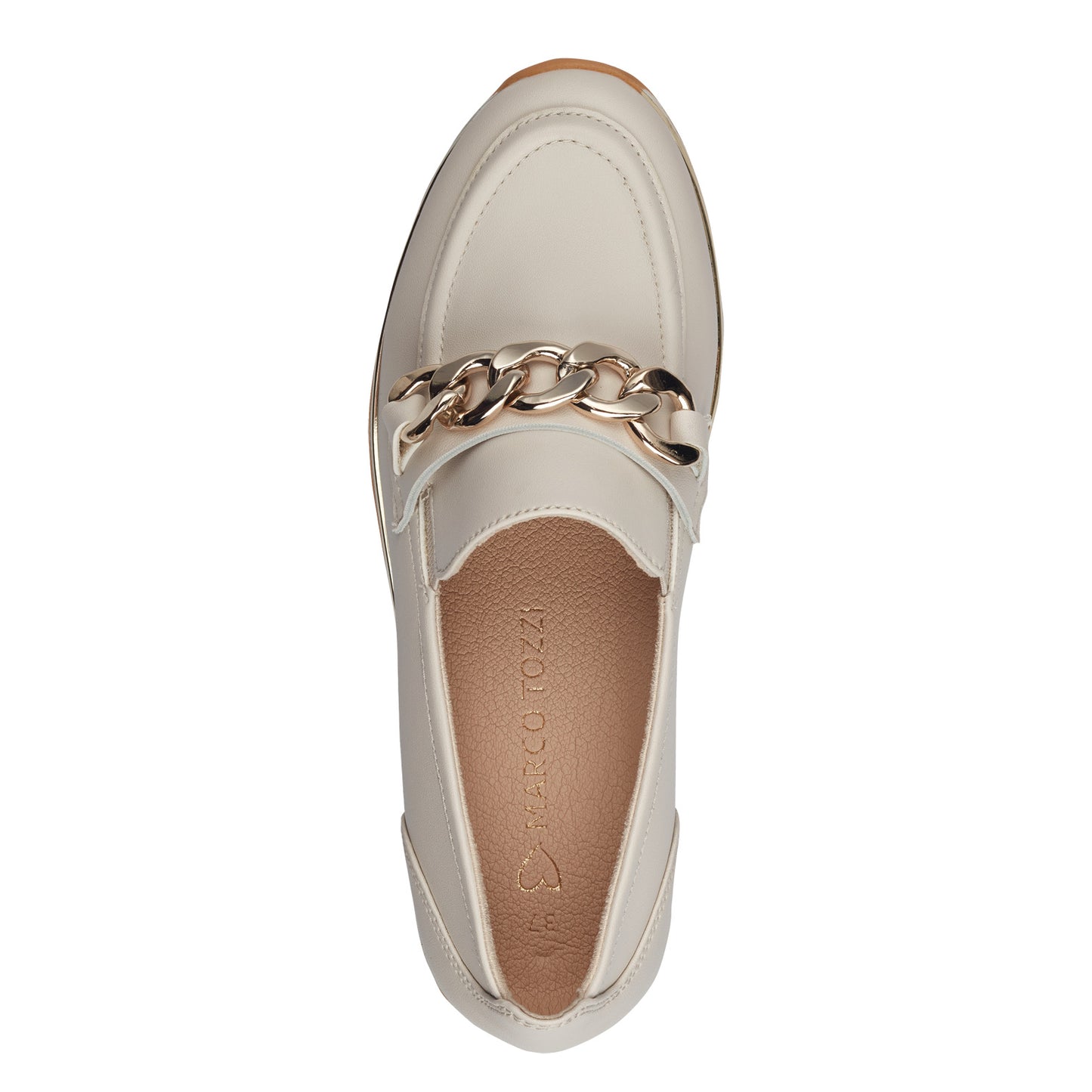 Marco Tozzi - Ladies Shoes Loafers Cream, Gold (2384)