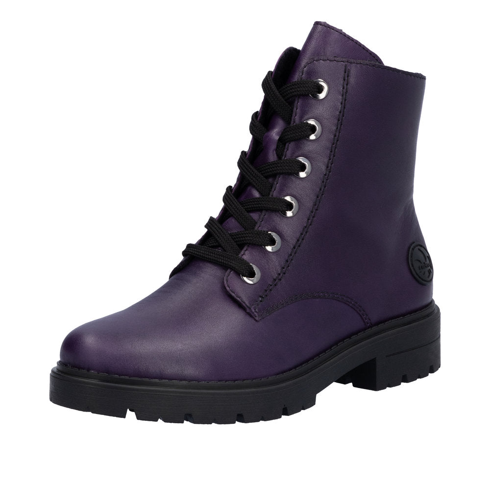 Rieker Ladies Shoes Ankle Boots Purple 2962 Houstons Footwear