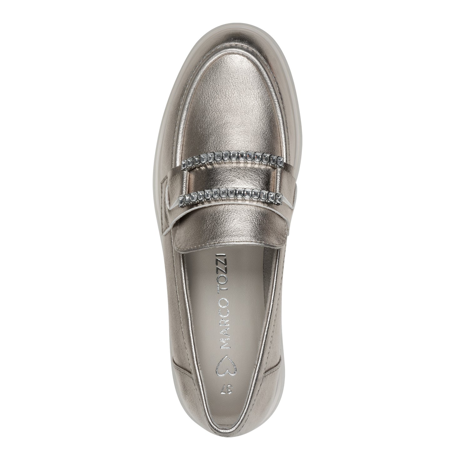 Marco Tozzi - Ladies Shoes Loafers Platinum (2969)