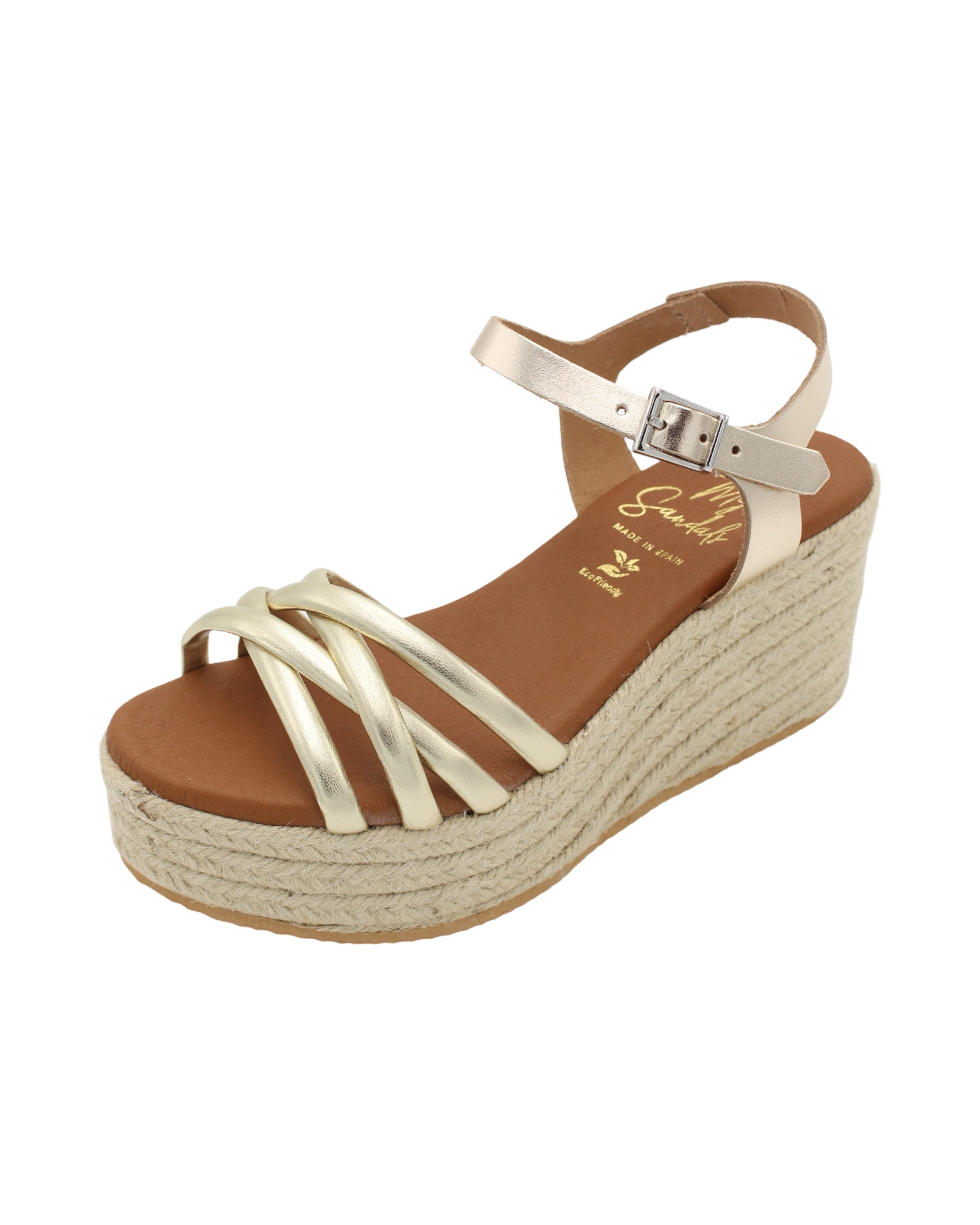 Oh! My Sandals Ladies Sandals Gold (3300) – Houstons Footwear
