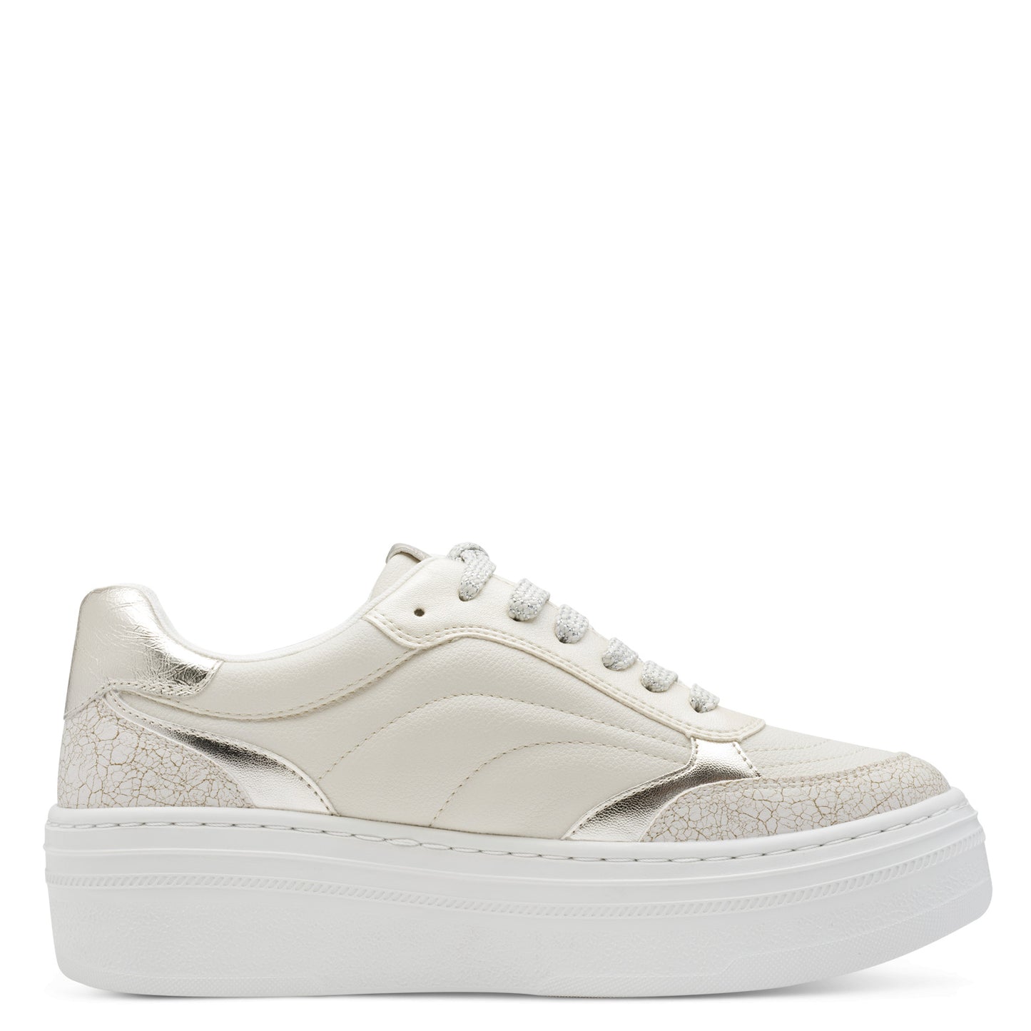 Tamaris - Ladies Trainers White, Silver (3662)