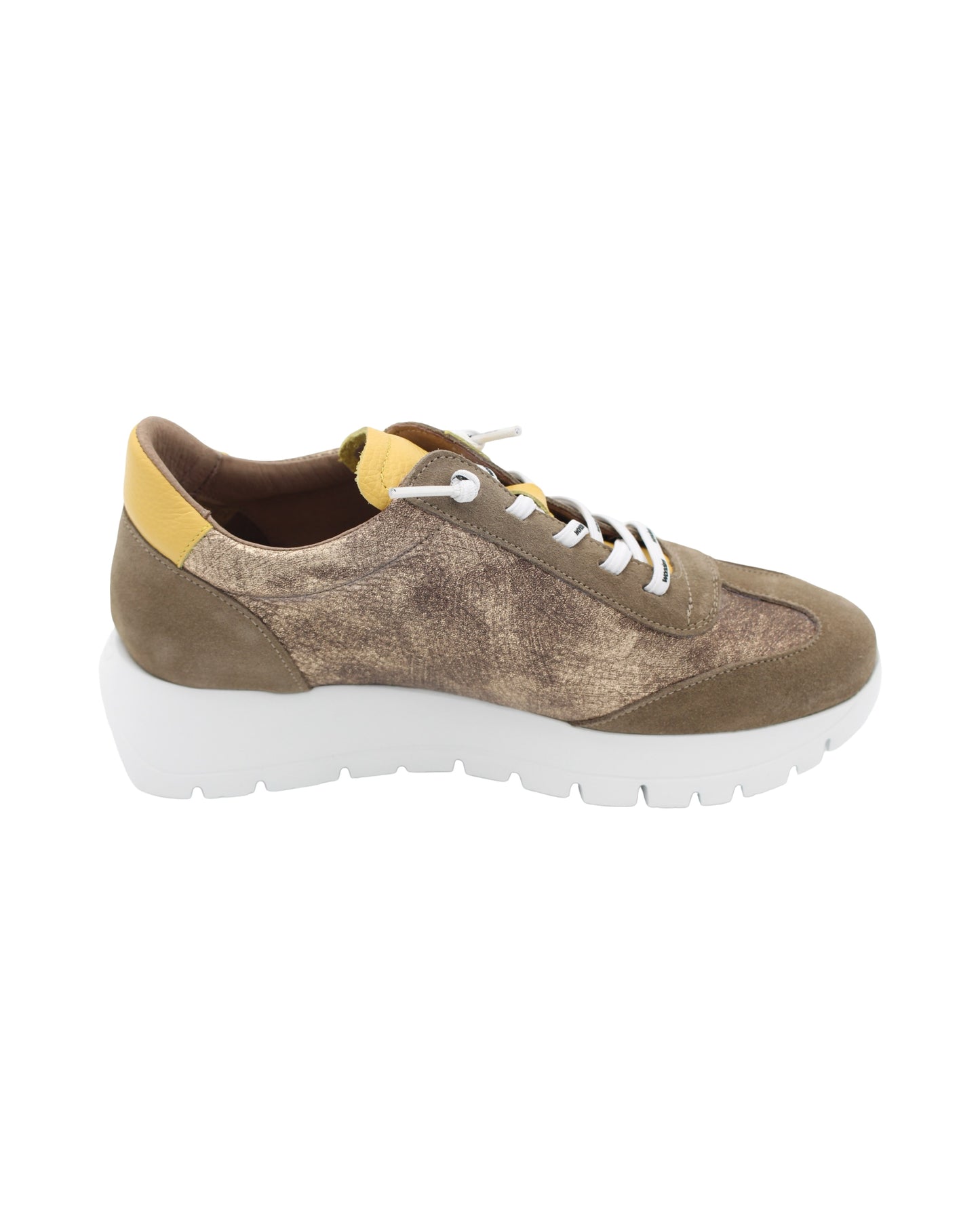 Wonders - Ladies Trainers Taupe, yellow (3678)