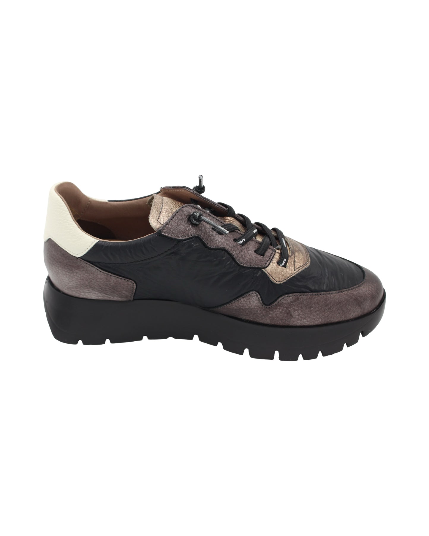 Wonders - Ladies Trainers Black, Bronze (3681)