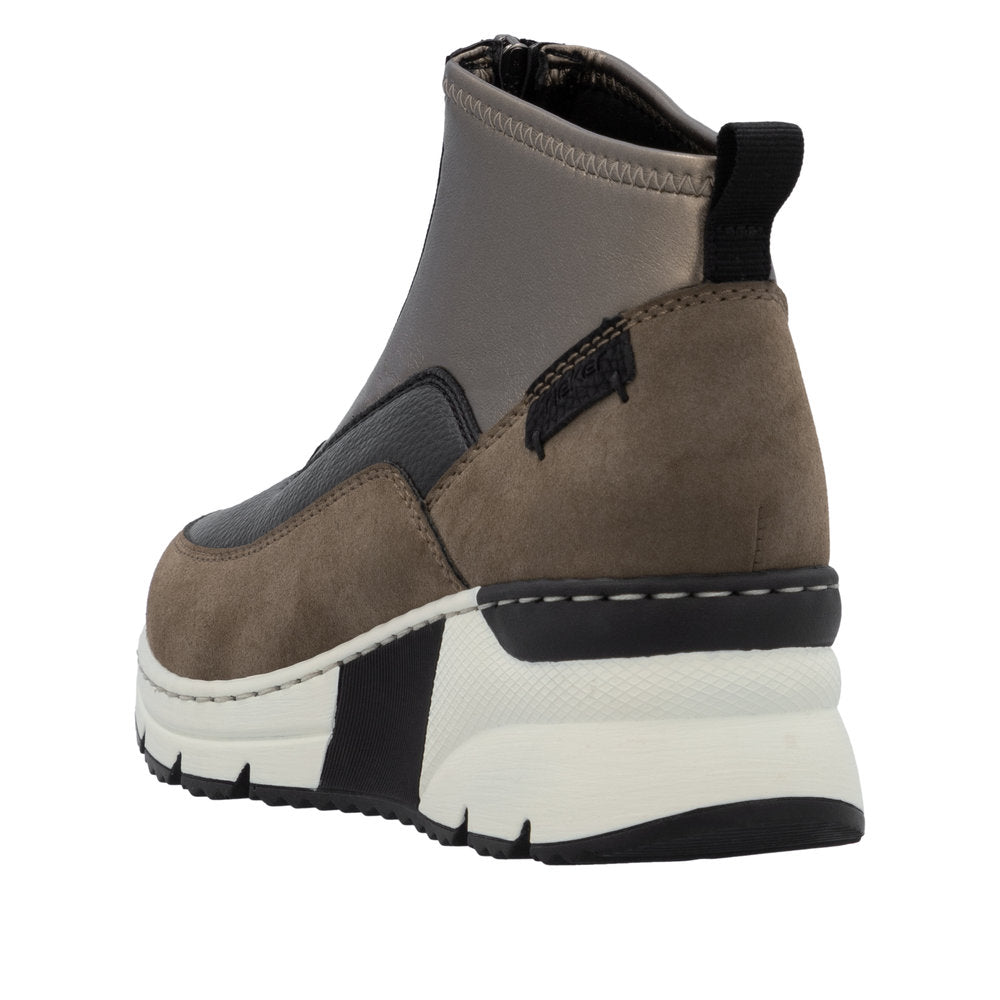 Rieker - Ladies Ankle Boots Brown, Bronze, Black (3708)