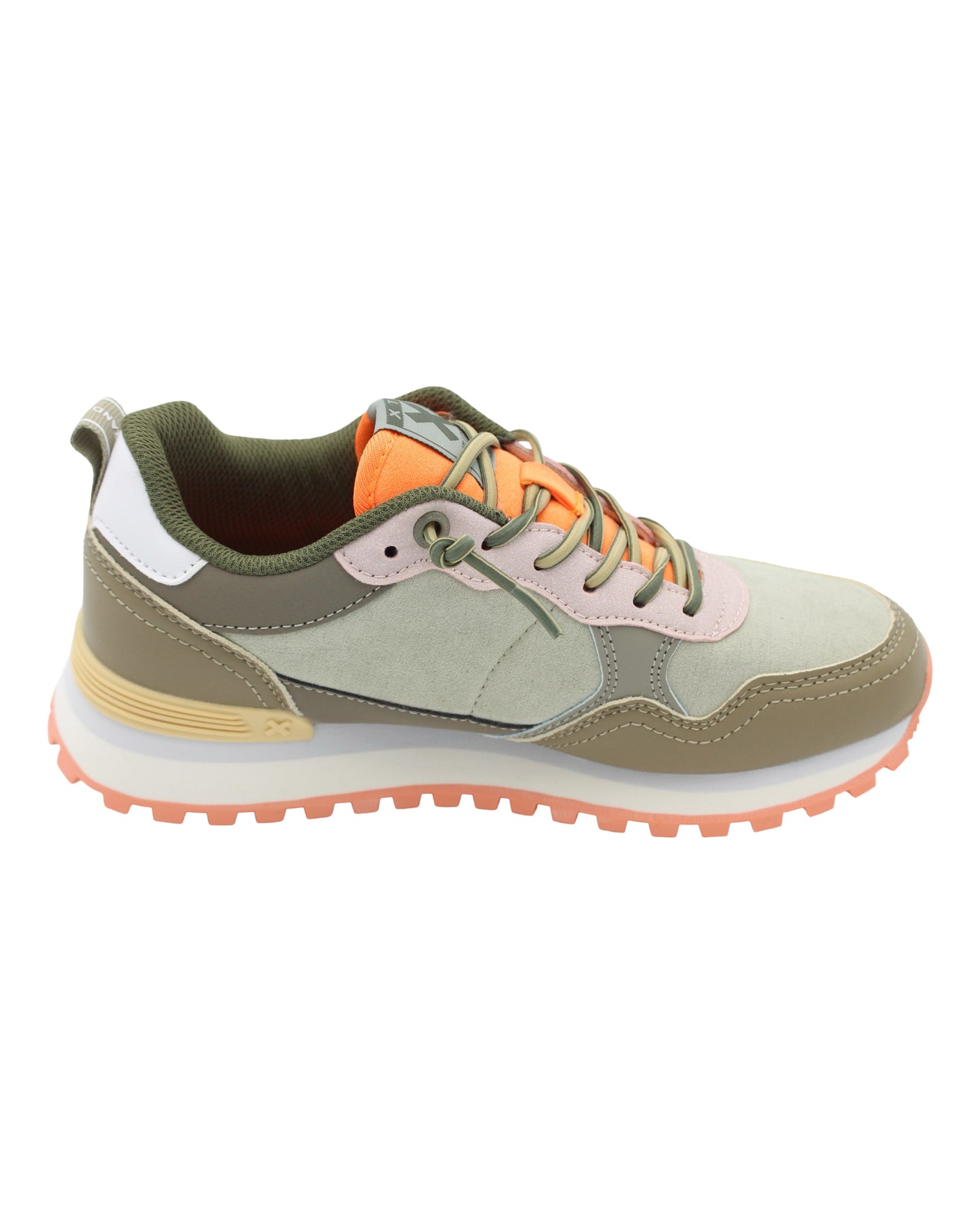 Xti - Ladies Trainers Khaki, Peach, Blush (3740)