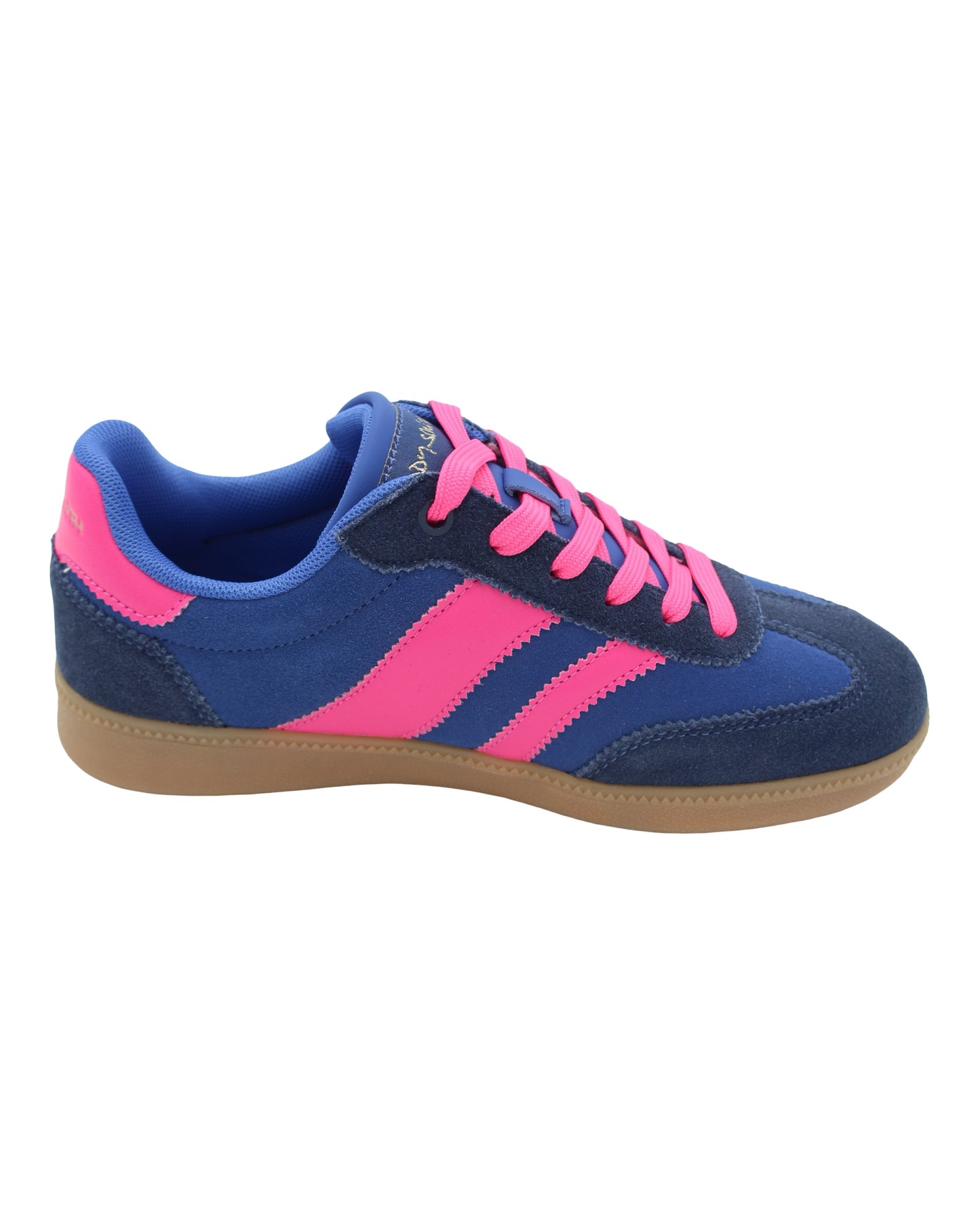 Teddy Smith - Ladies Trainers Blue Suede (3752)