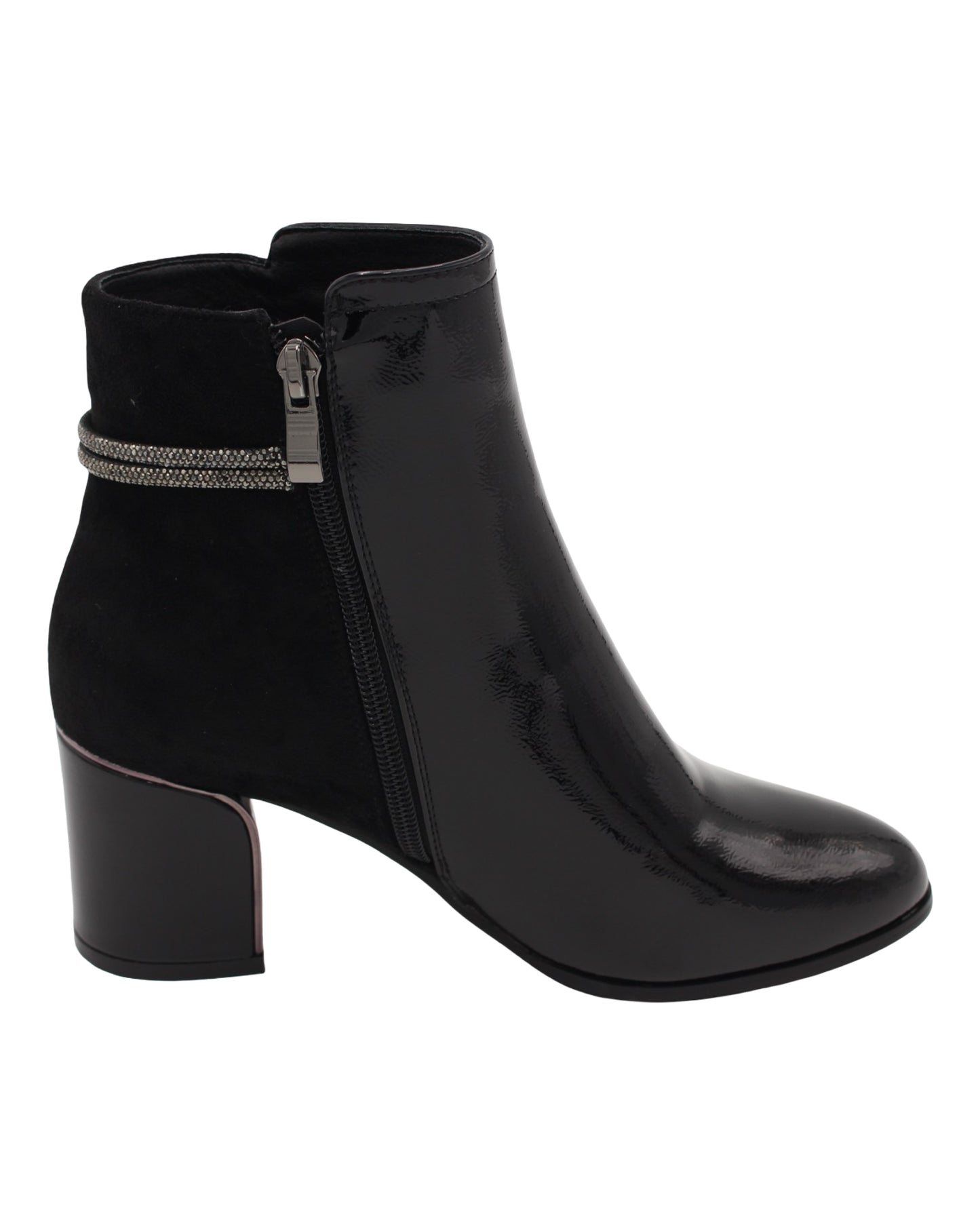 Lunar - Ladies Ankle Boots Black Patent (3821)