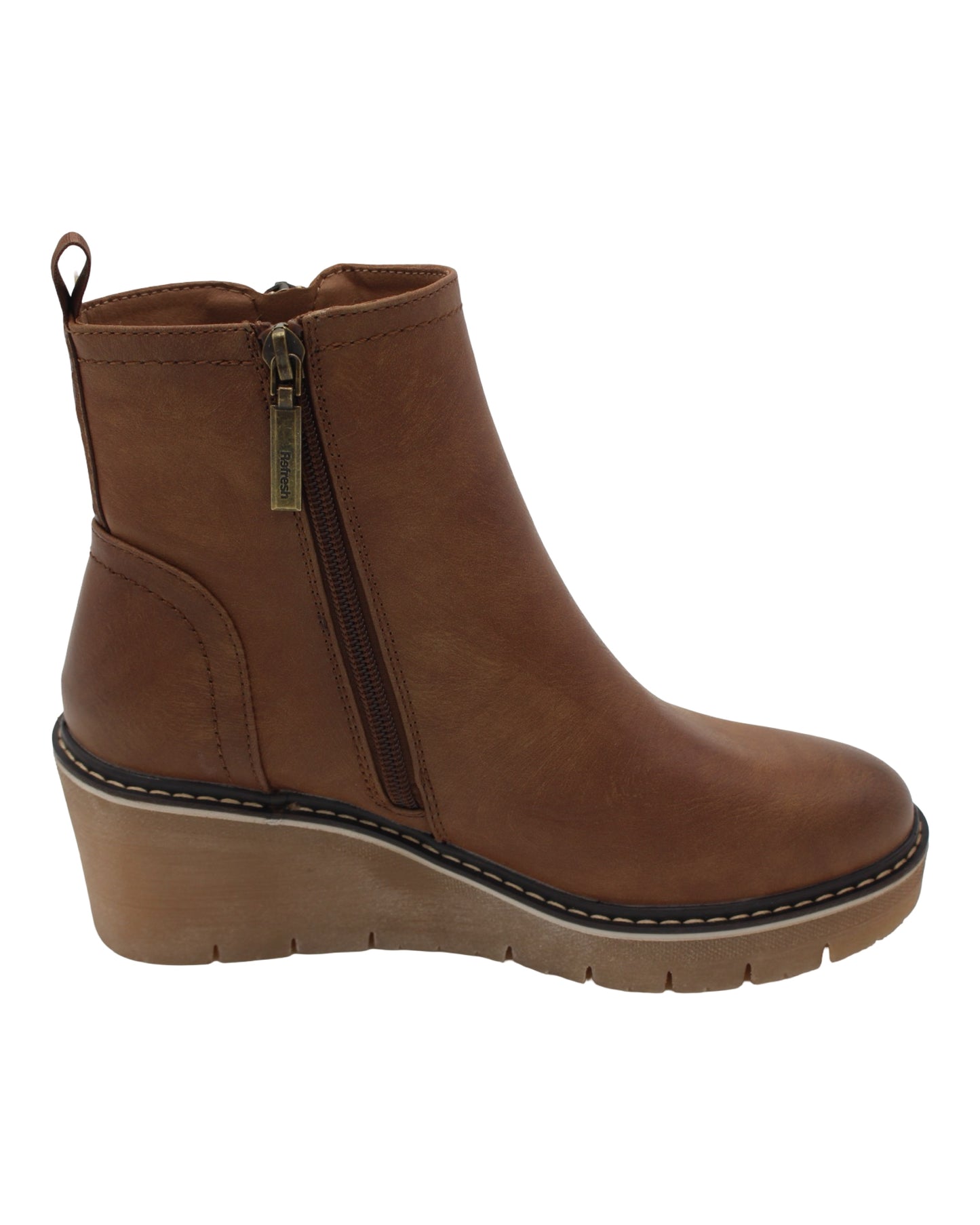 Refresh - Ladies Ankle Boots Camel (3857)