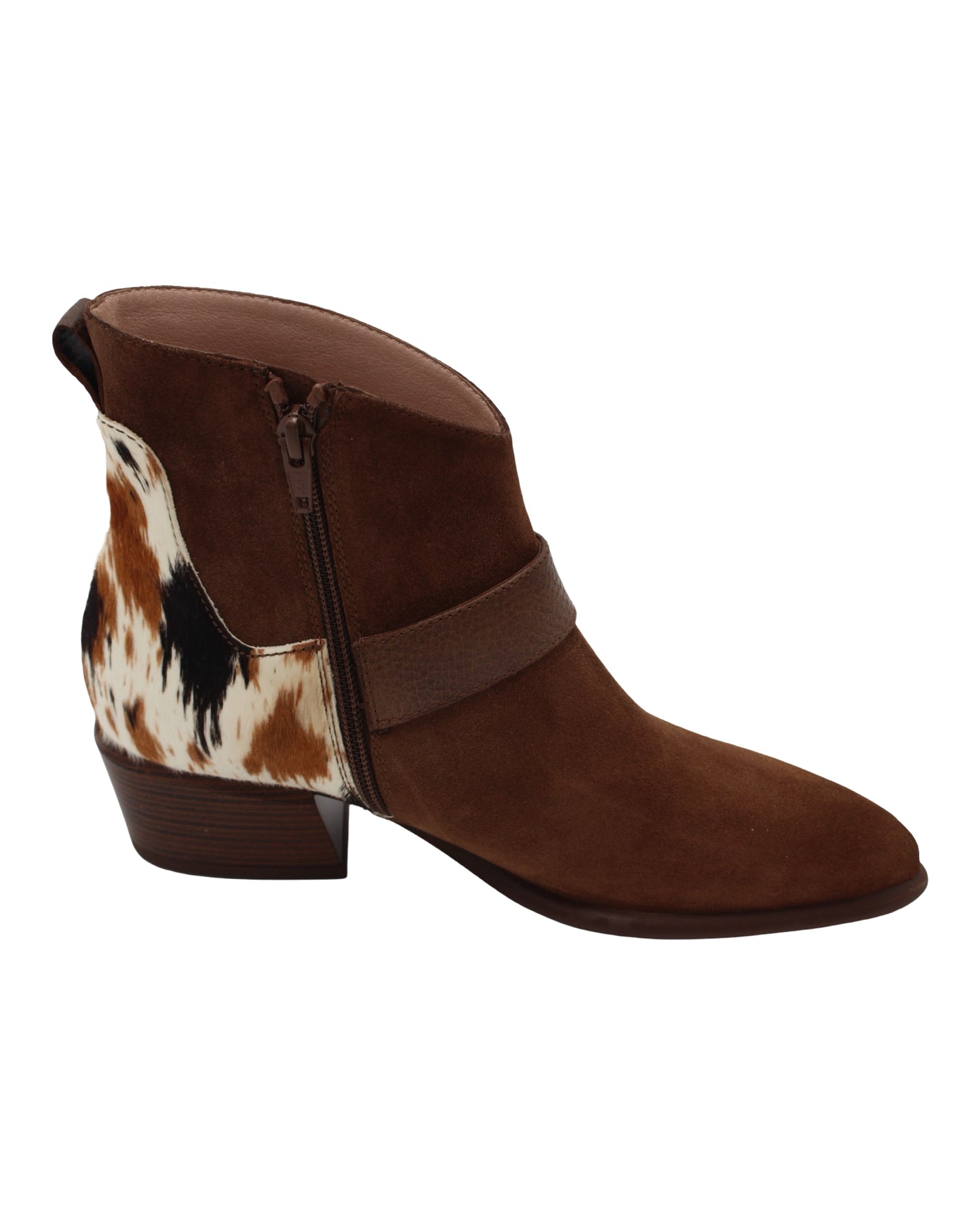 Hispanitas - Ladies Ankle Boots Tan, Cow Print (3888)
