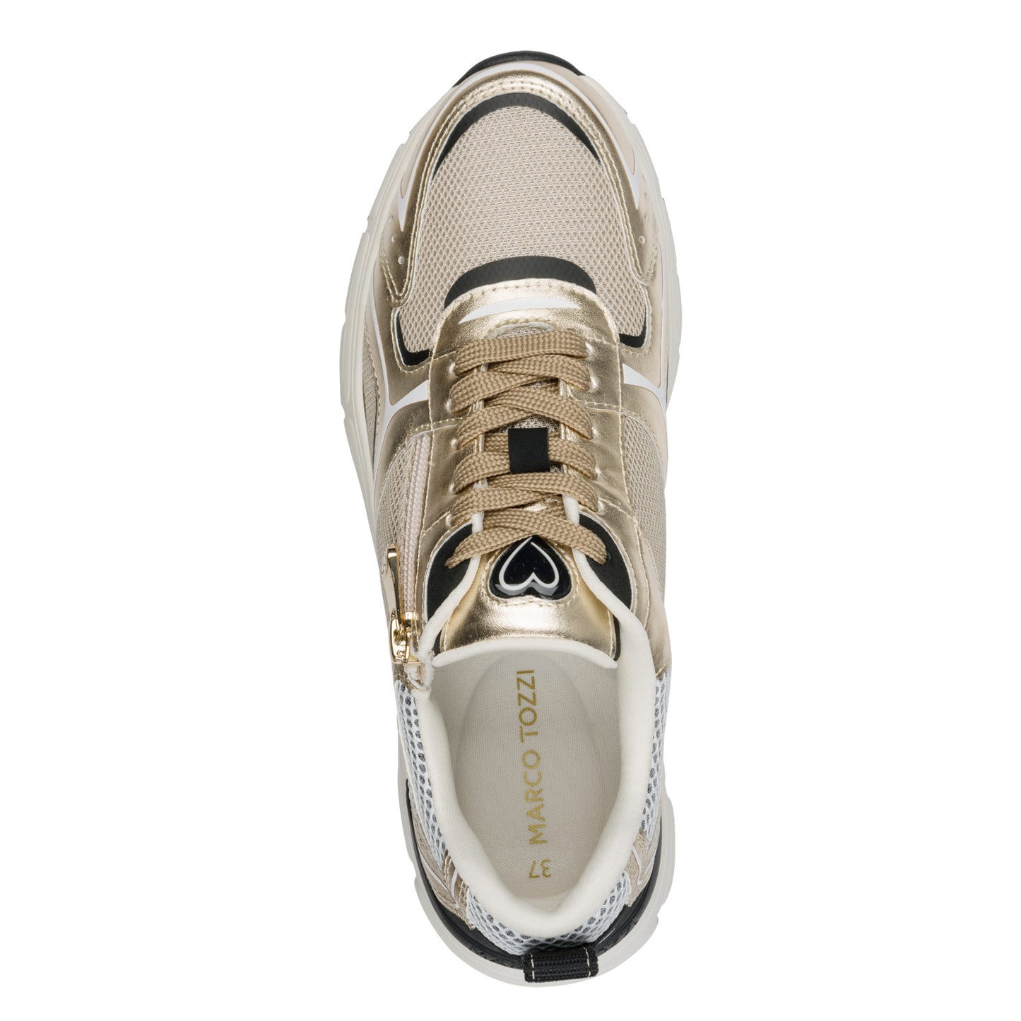 Marco Tozzi - Ladies Trainers Gold Comb (3980)