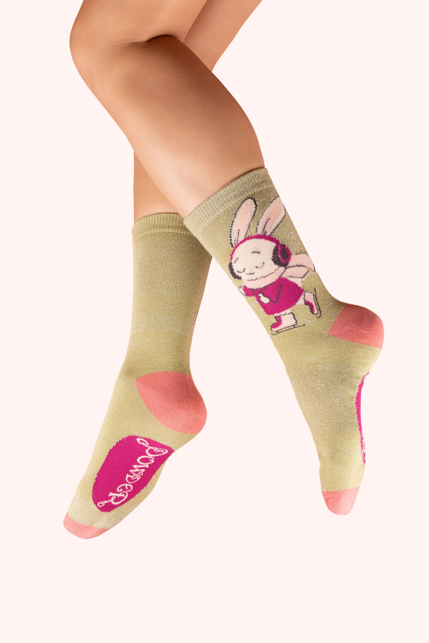 Powder Design Ltd - Socks Skating Bunny (4022)