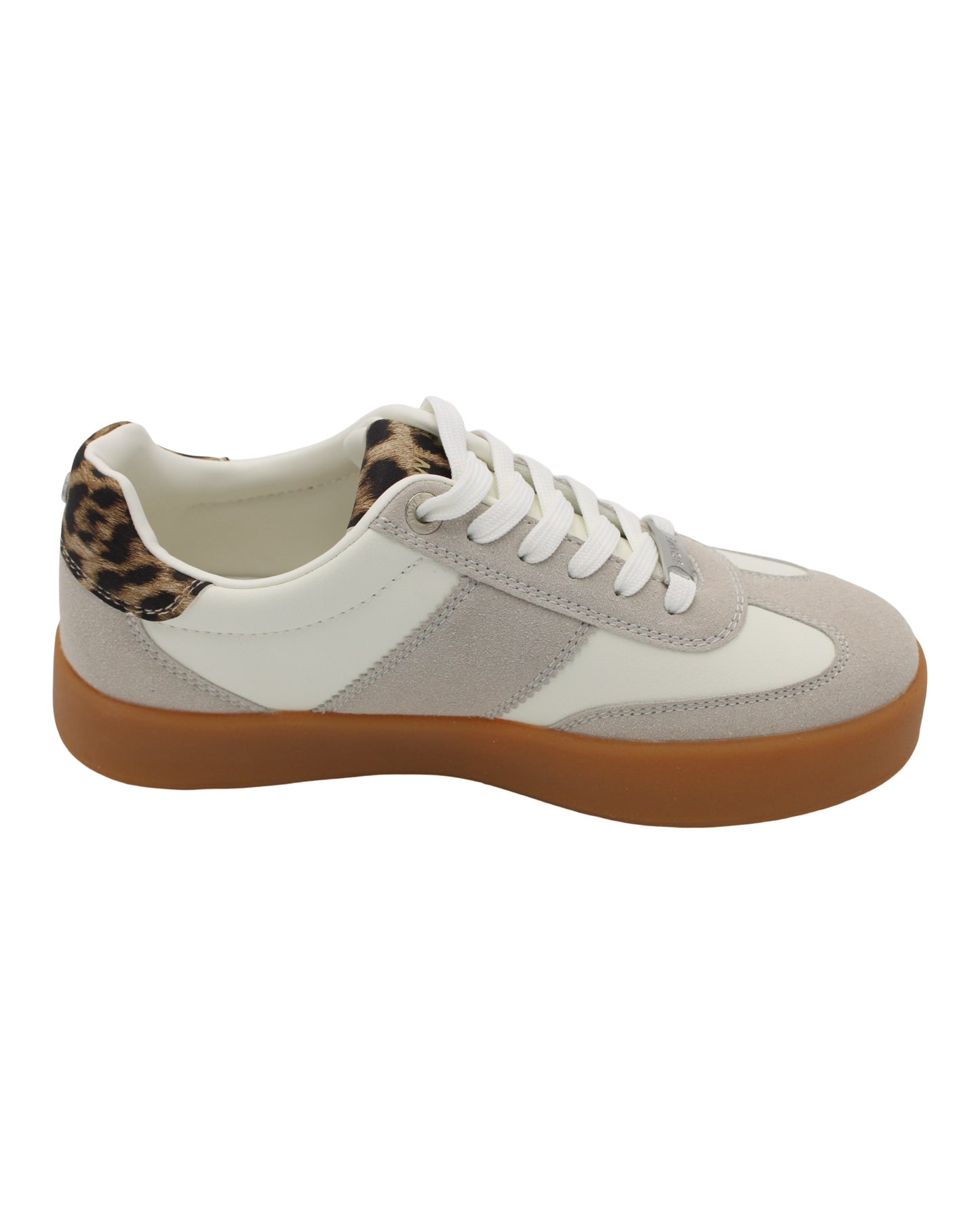 Lloyd & Pryce For Her - Ladies Trainers White, Grey, Leopard (4058)