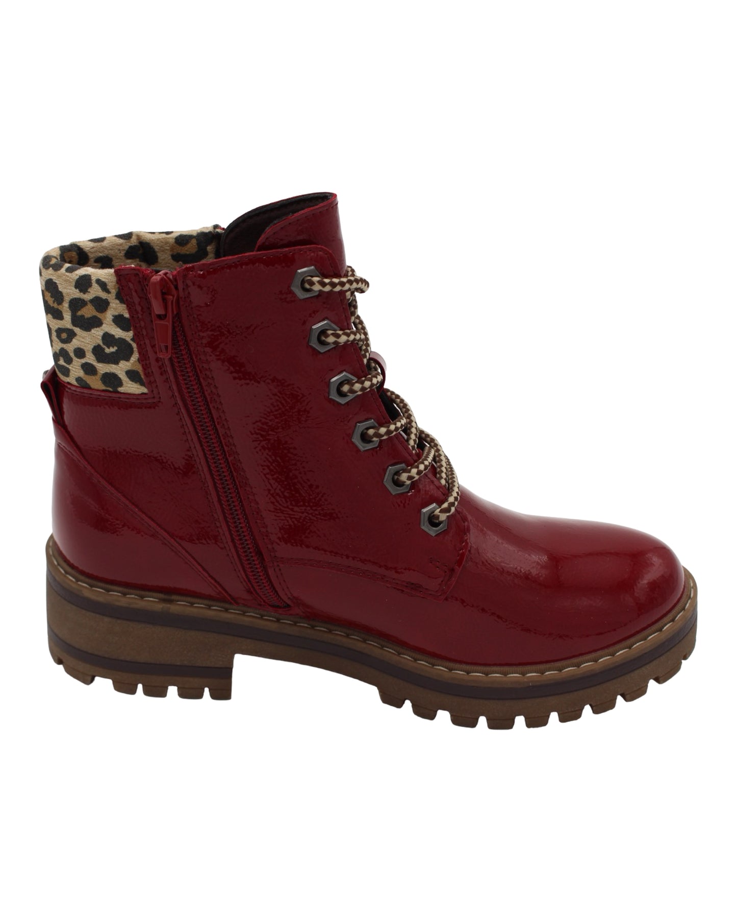 Lotus - Ladies Ankle Boots Red (4072)