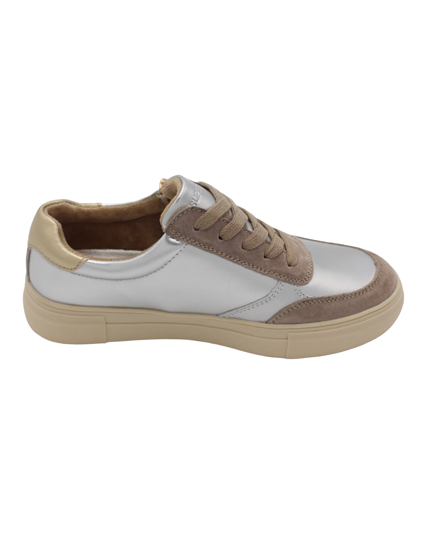Drilleys - Ladies Trainers Silver, Gold (4078)