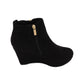 Xti Ankle Boots  Black Wedge