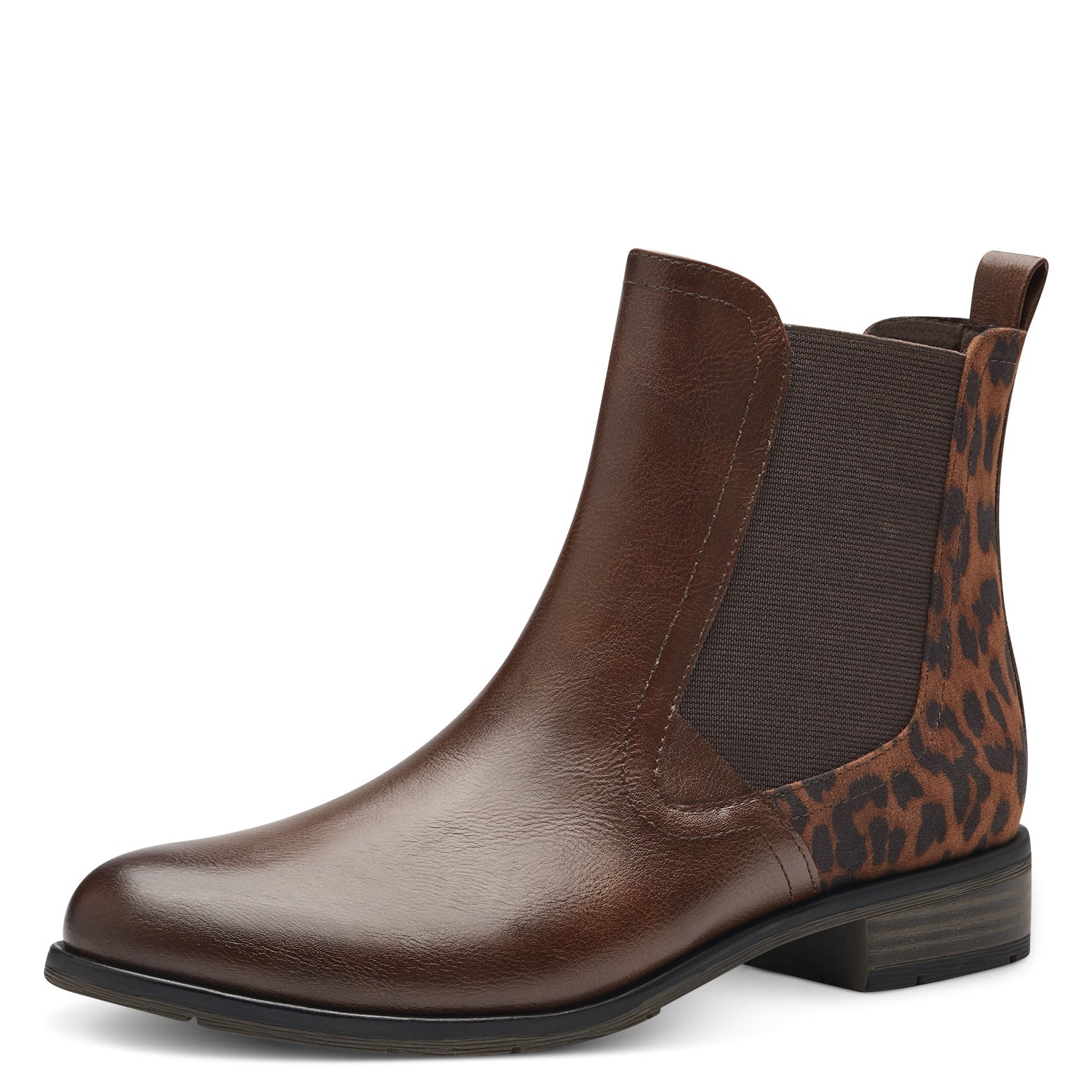 Marco Tozzi Ankle Boots Chestnut Leopard Houstons Footwear