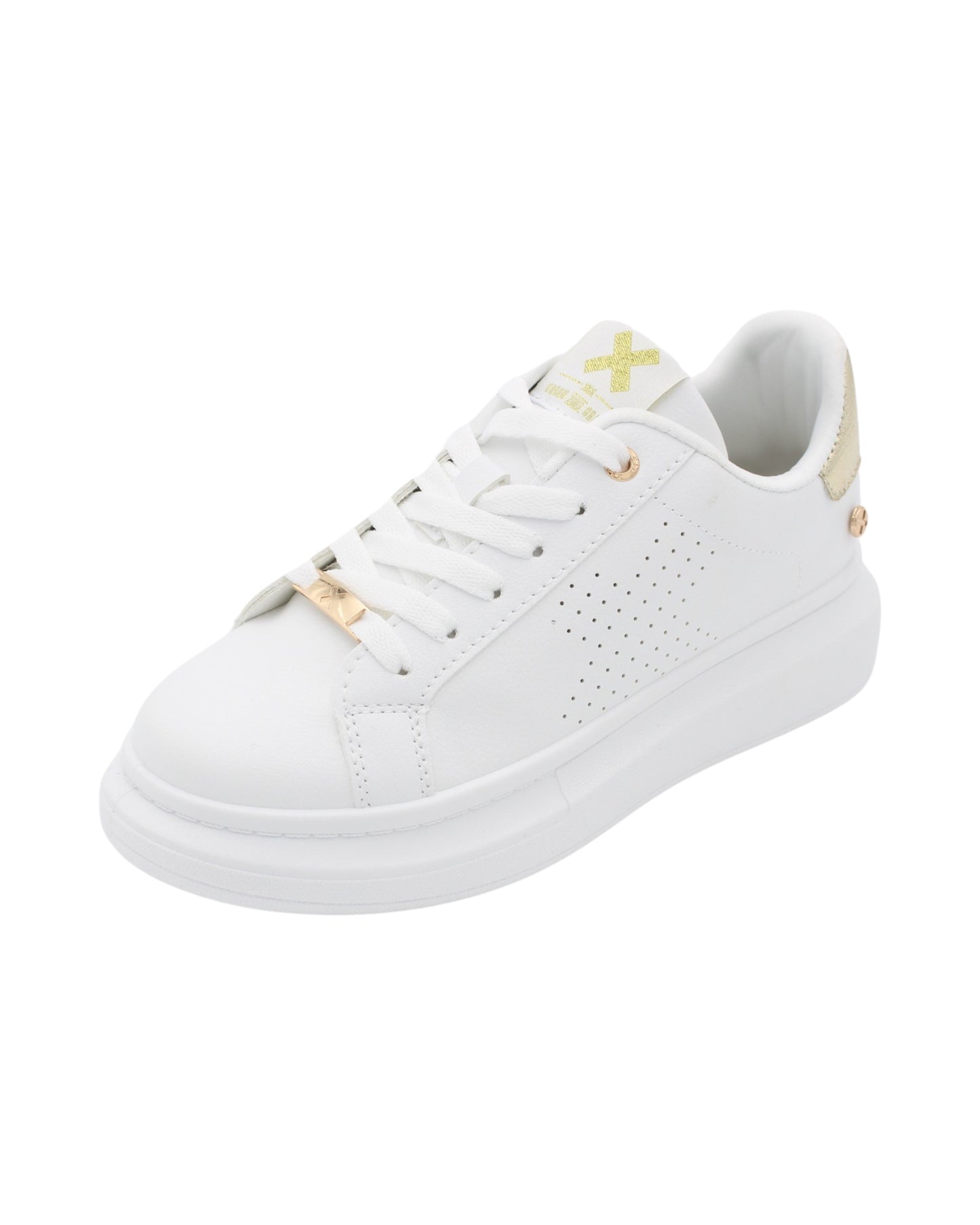 Xti - Ladies Shoes Trainers White, Gold (1920)