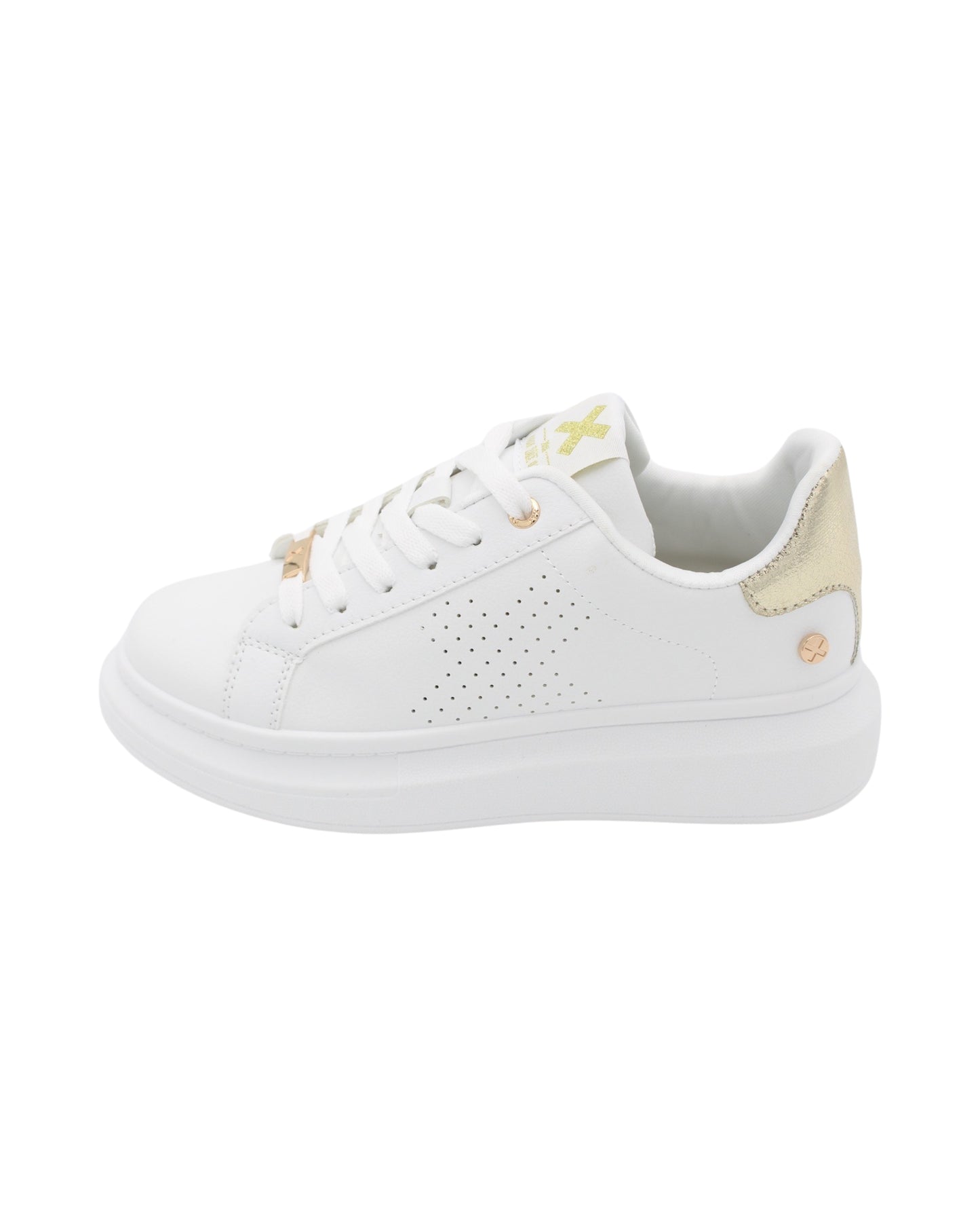 Xti - Ladies Shoes Trainers White, Gold (1920)