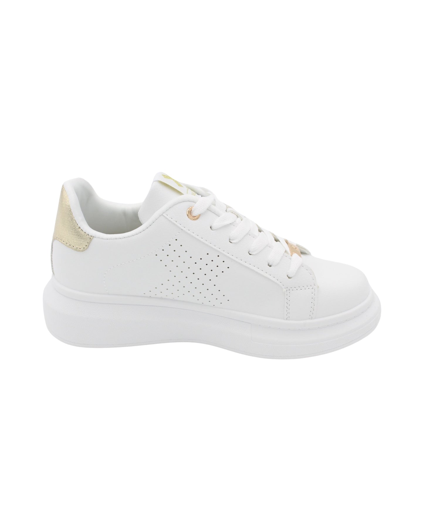 Xti - Ladies Shoes Trainers White, Gold (1920)