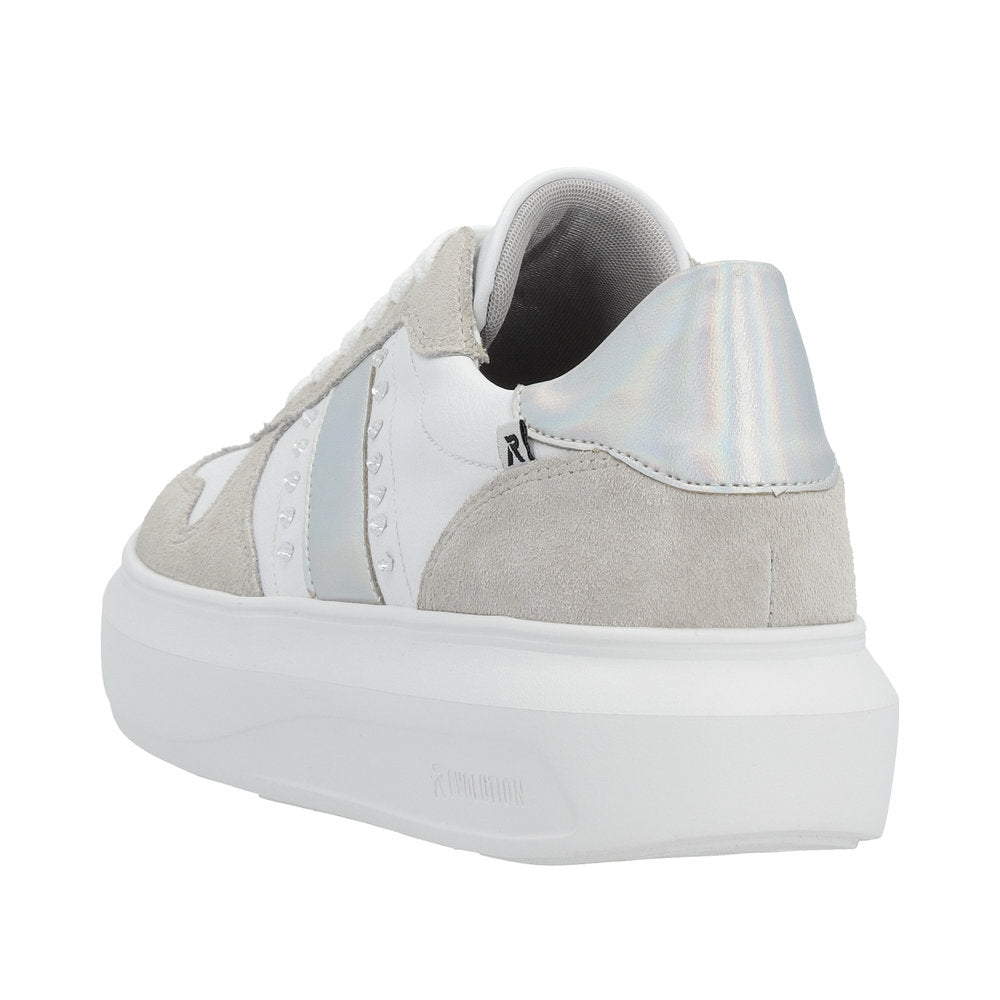 Rieker - Ladies Shoes Trainers White, Grey (1937)