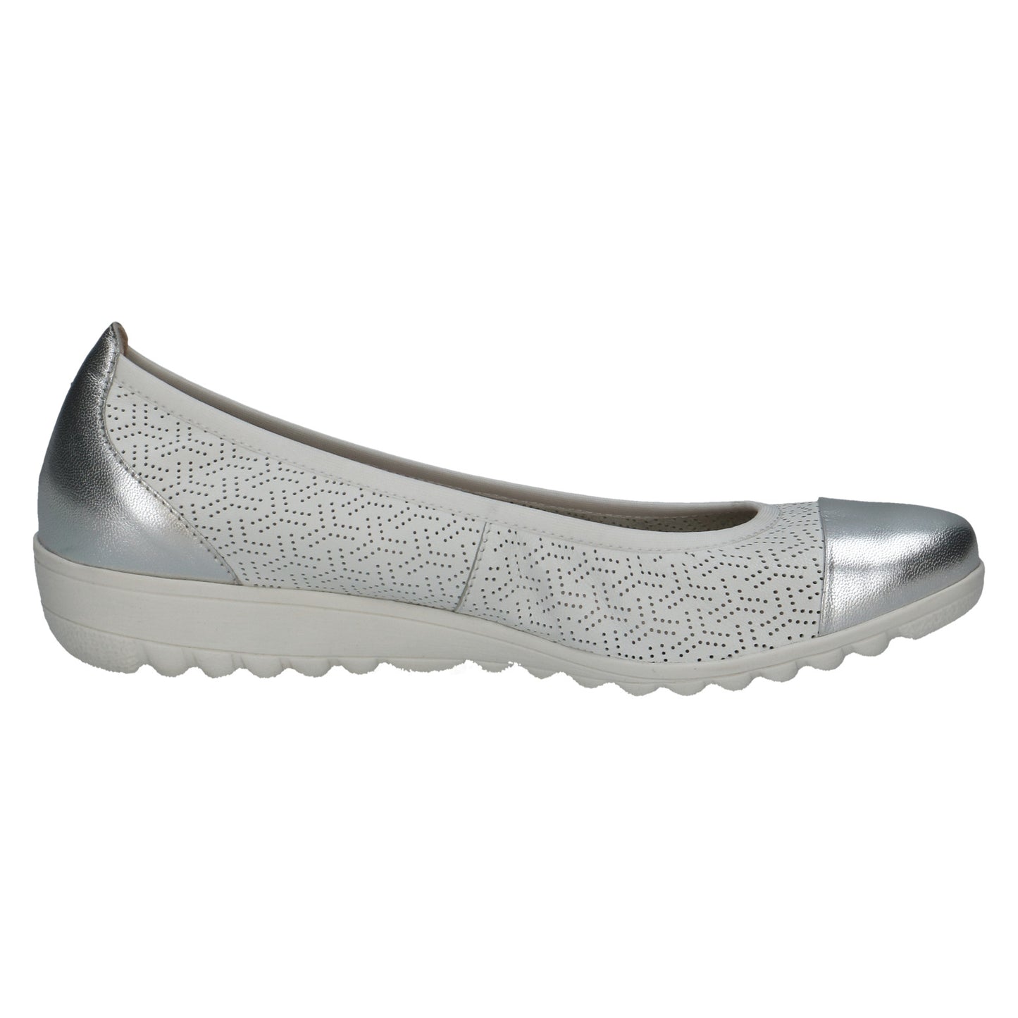 Caprice - Ladies Shoes Pumps White, Silver (1941)
