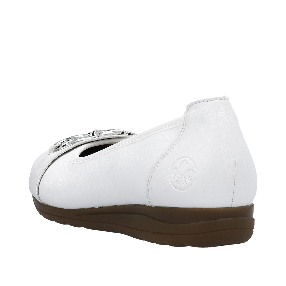 Rieker Ladies Shoes Pumps White 1942 Houstons Footwear