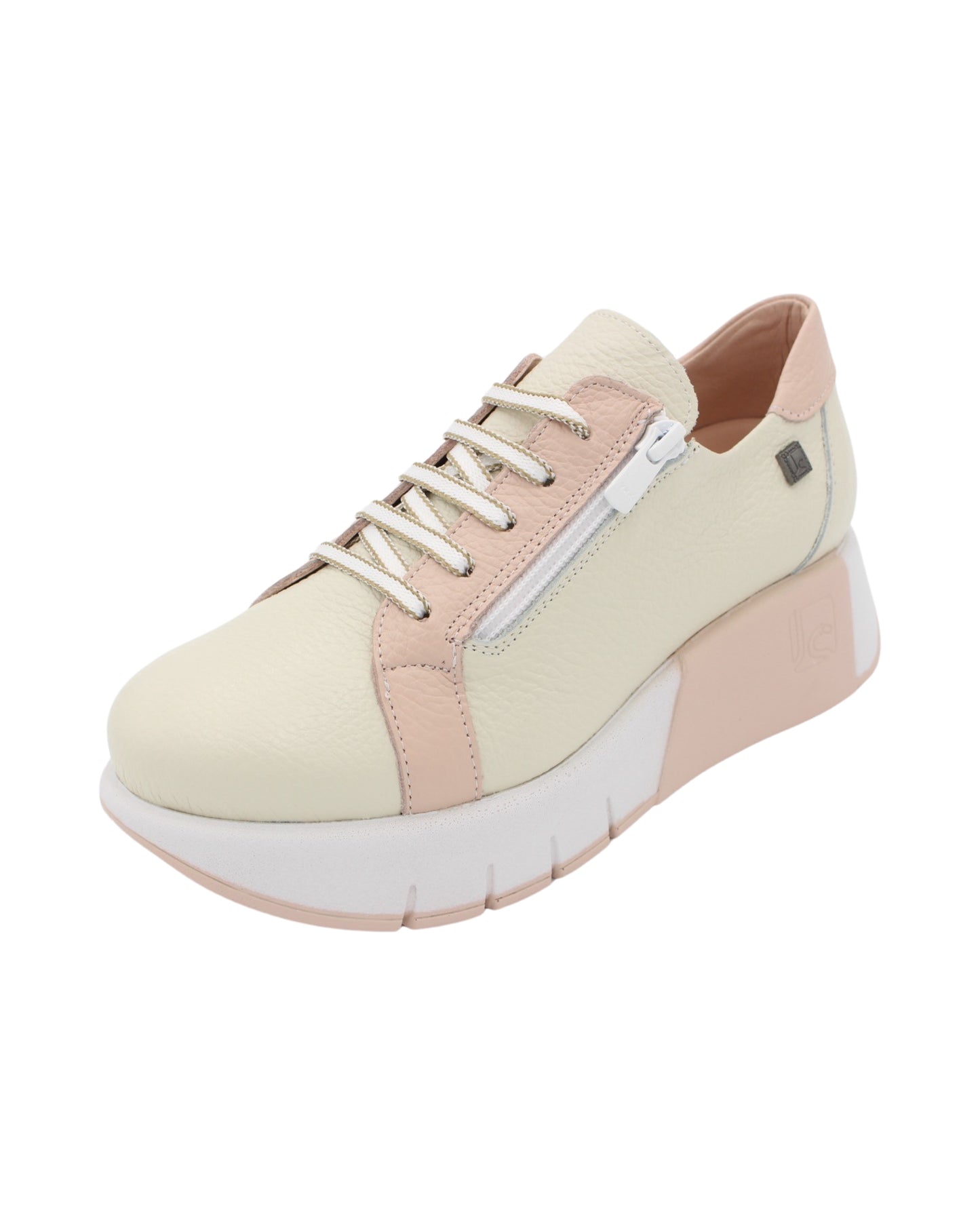 Jose Saenz - Ladies Shoes Trainers Cream,  Pink (1990)