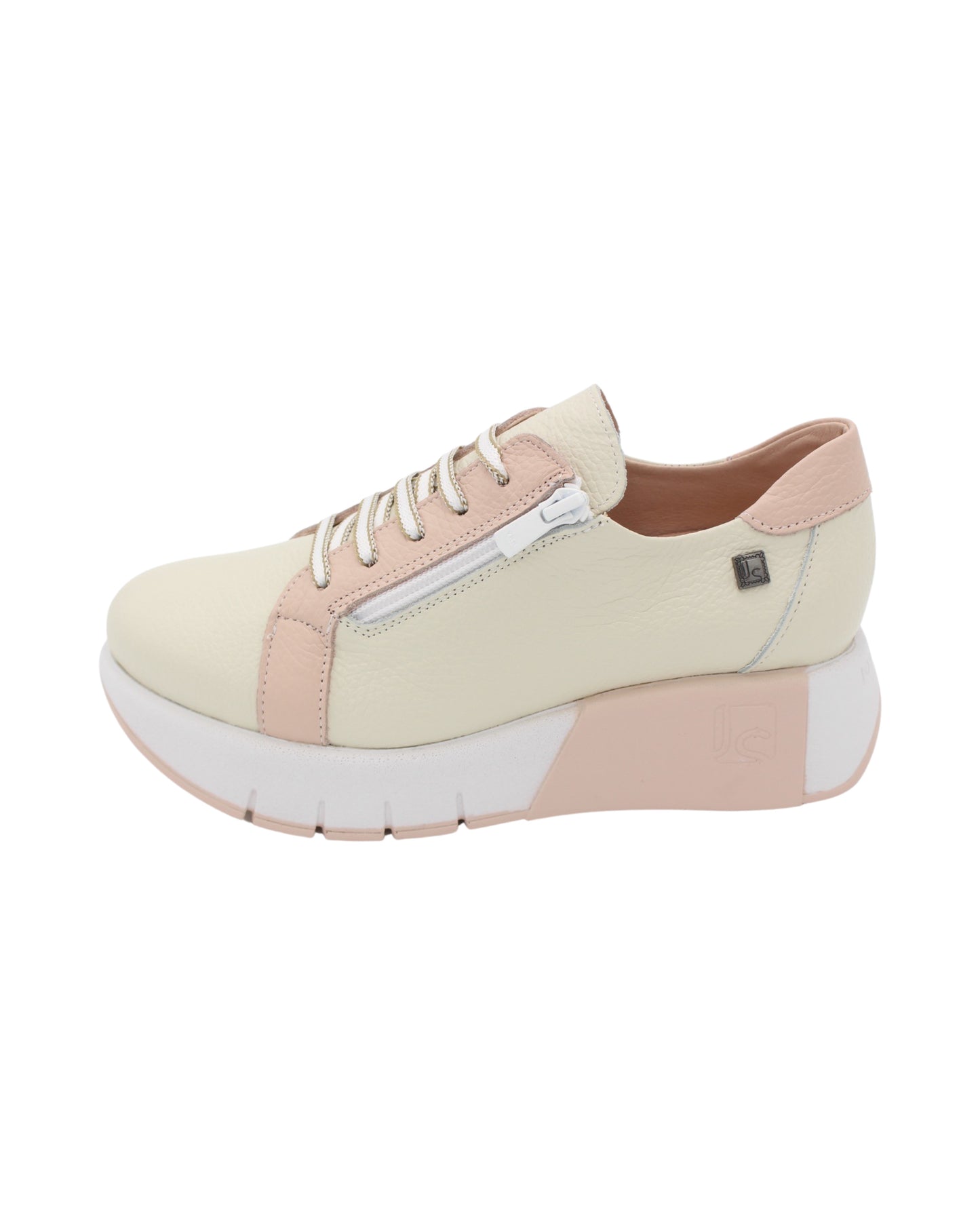 Jose Saenz - Ladies Shoes Trainers Cream,  Pink (1990)