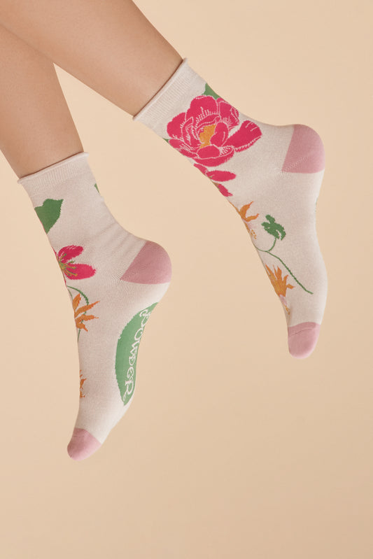 Powder Design Ltd - Accessories  Socks Tropical Flora Coconut (2034)