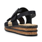 Rieker - Ladies Shoes Sandals Black (2053)