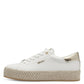 Tamaris - Ladies Shoes Trainers White, Gold (2107)