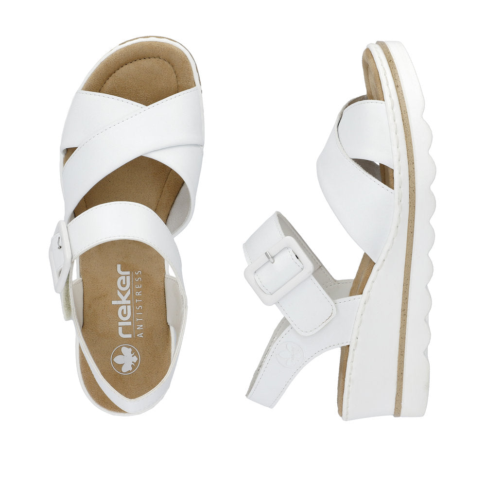 Rieker - Ladies Shoes Sandals White (2145)
