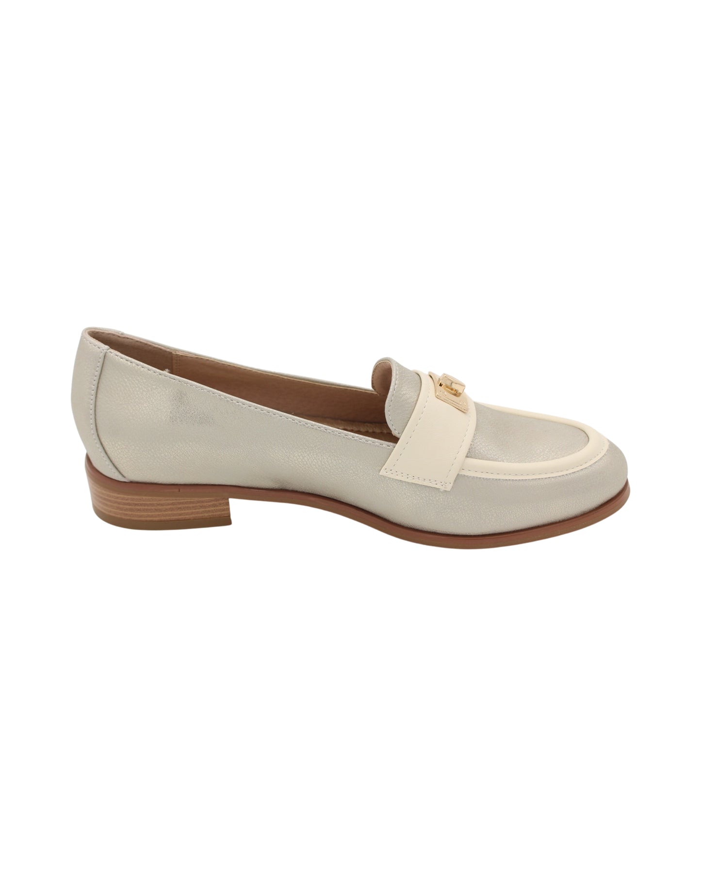 Zanni - Ladies Shoes Loafers Grey, Cream (2155)