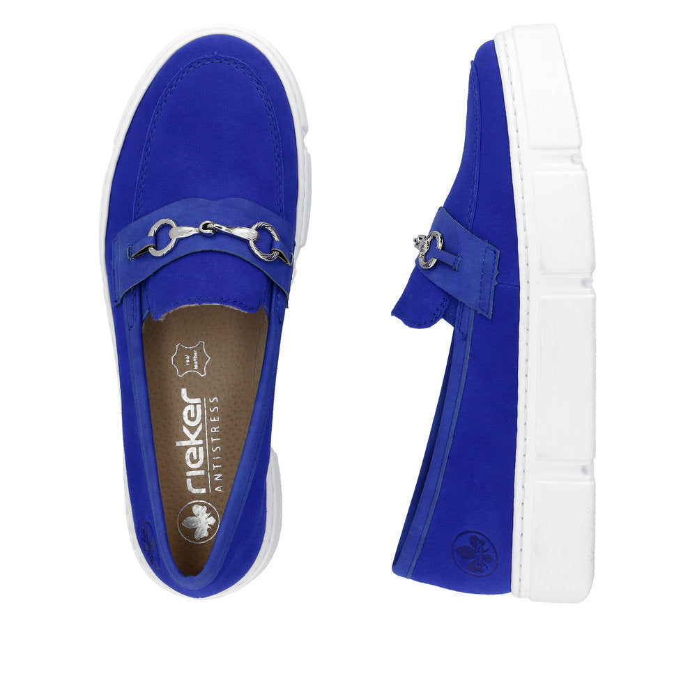 Rieker - Ladies Shoes Loafers Blue (2161)