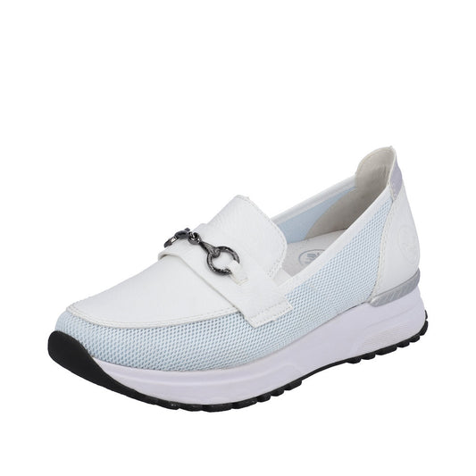 Rieker - Ladies Shoes Loafers White, Blue (2162)