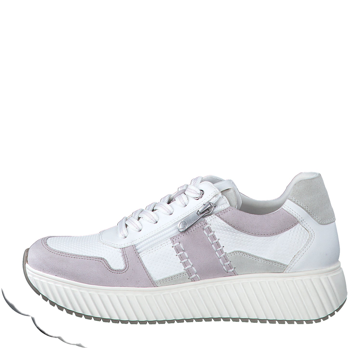 Marco Tozzi - Ladies Shoes Trainers White, Lilac (2200)