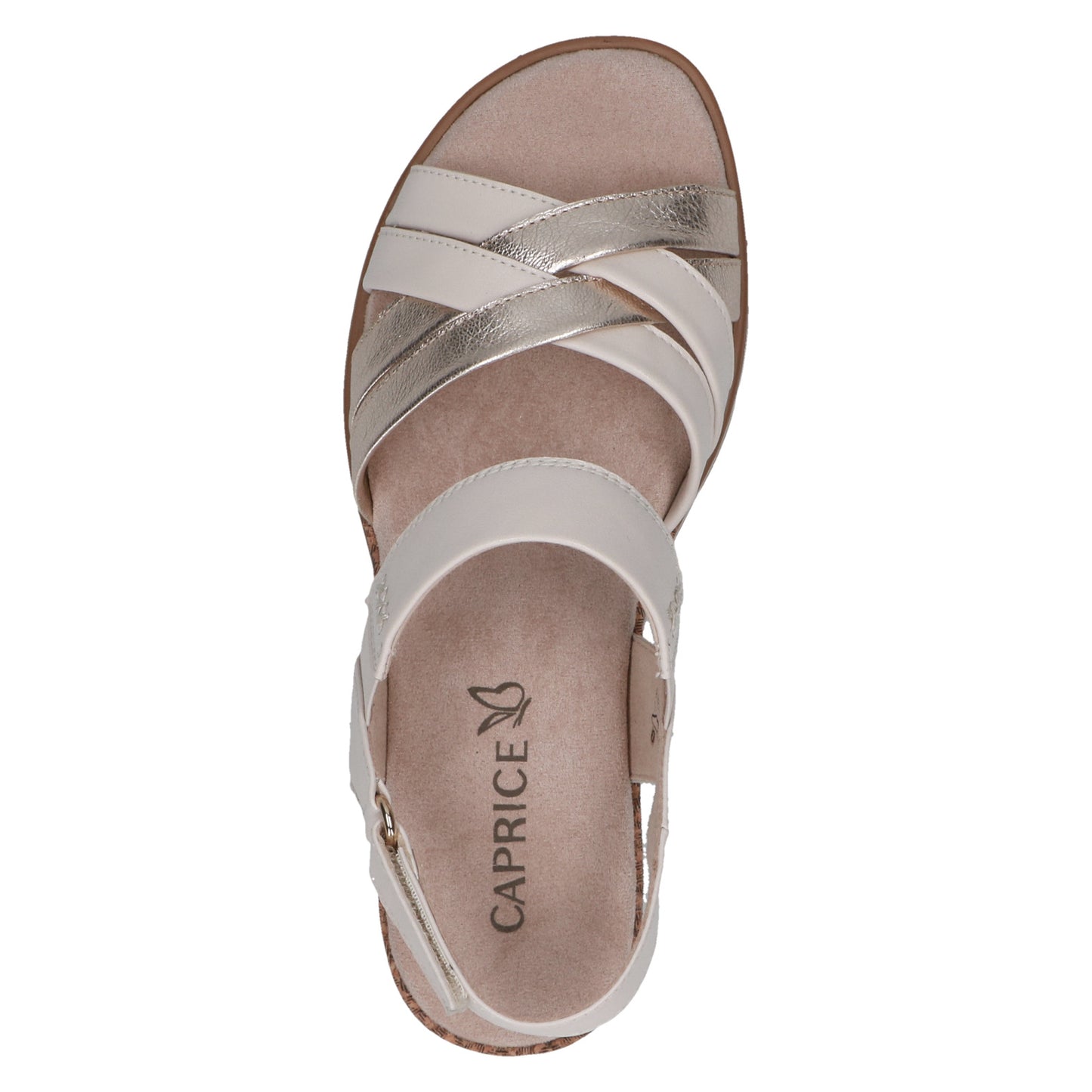 Caprice - Ladies Shoes Sandals Cream, Gold (2204)