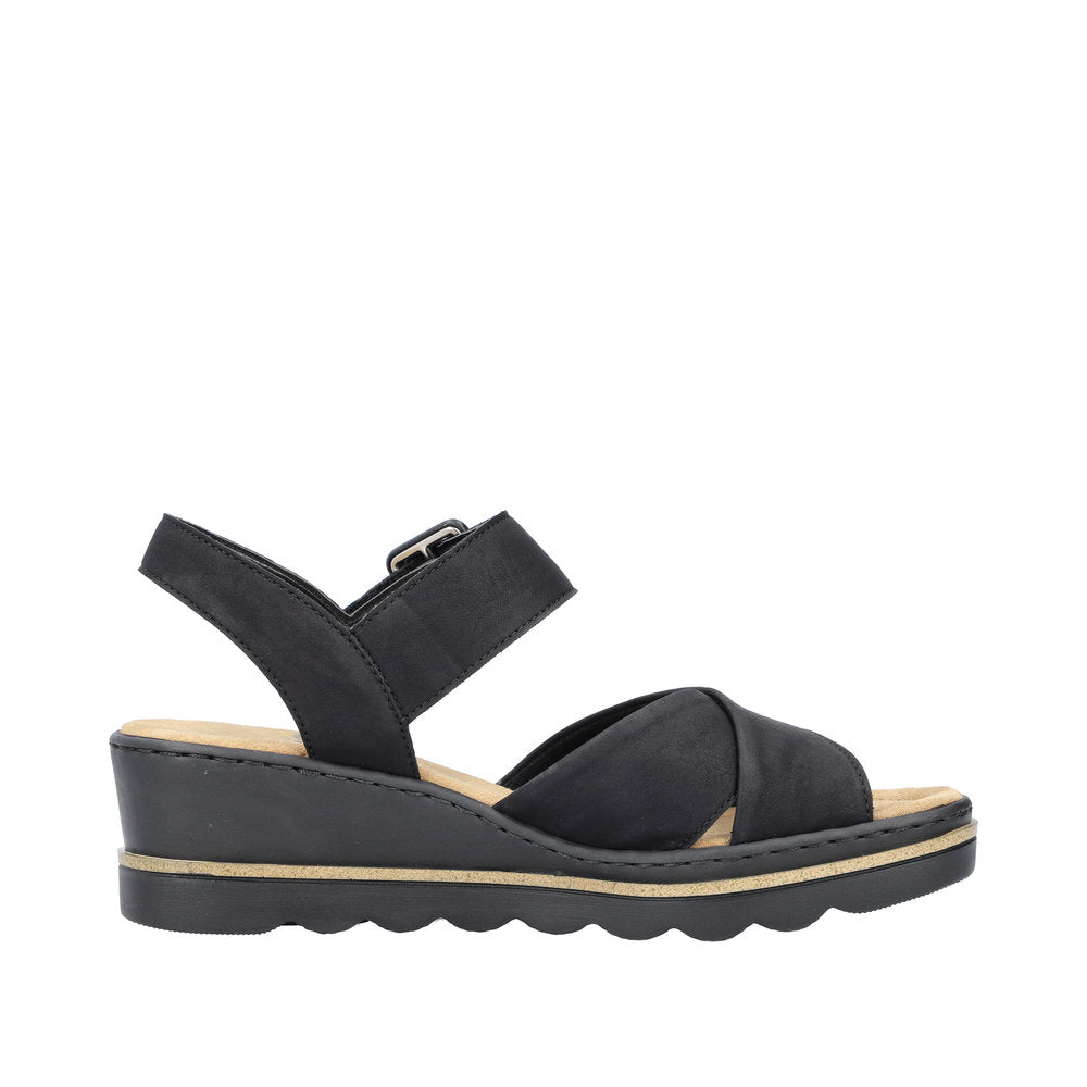 Rieker - Ladies Shoes Sandals Black (2218)
