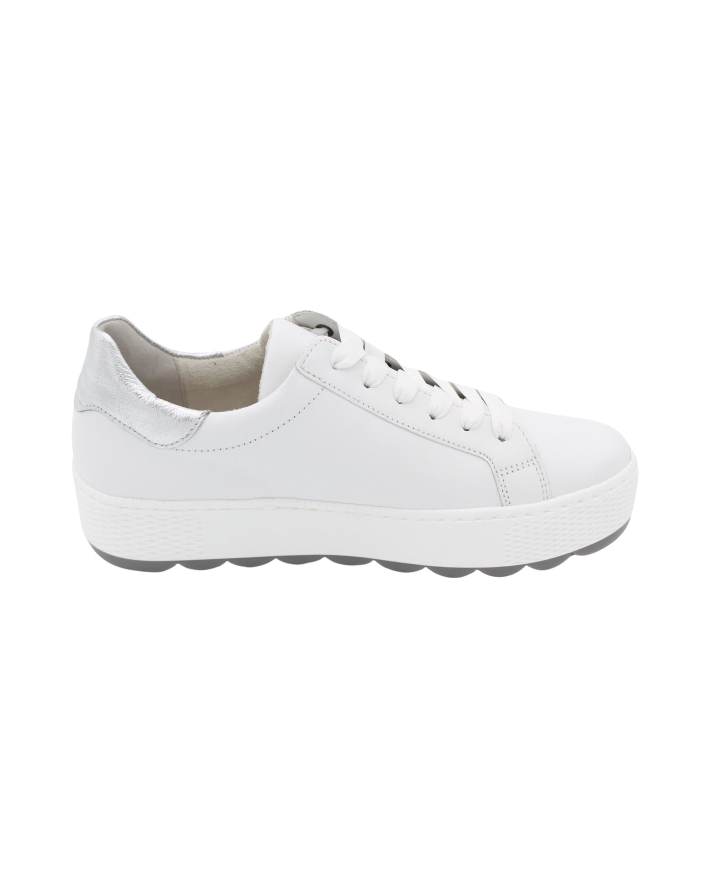 Gabor - Ladies Shoes Trainers White,  Silver (2221)