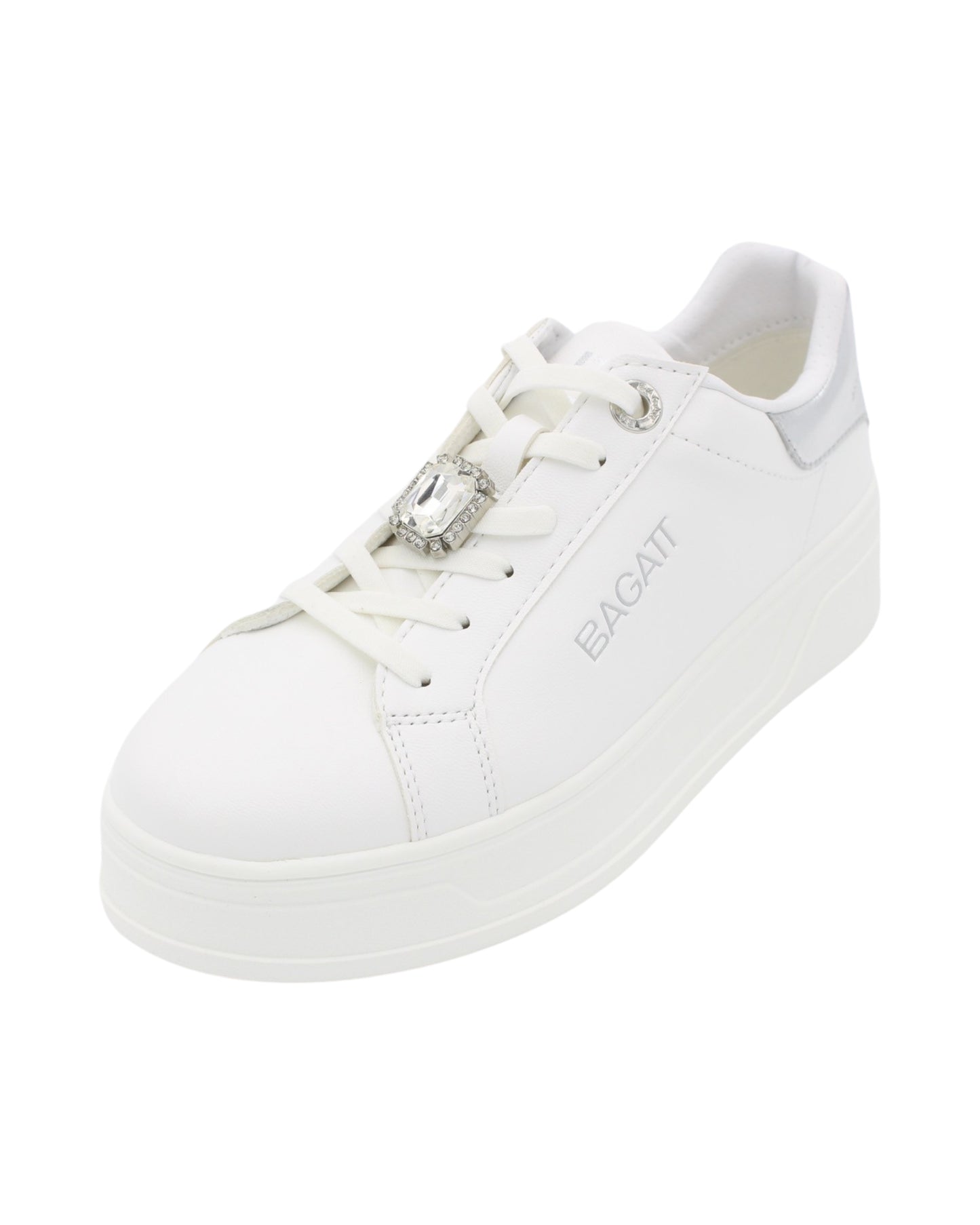 Bagatt - Ladies Shoes Trainers White,  Silver (2224)