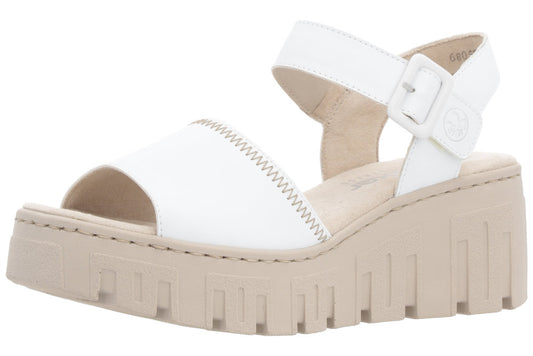 Rieker - Ladies Shoes Sandals White (2232)