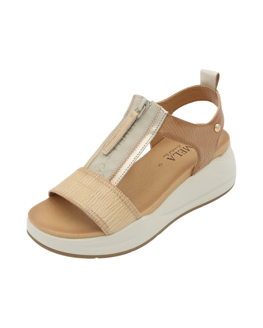 Carmela - Ladies Shoes Sandals Tan, Cream (2234)