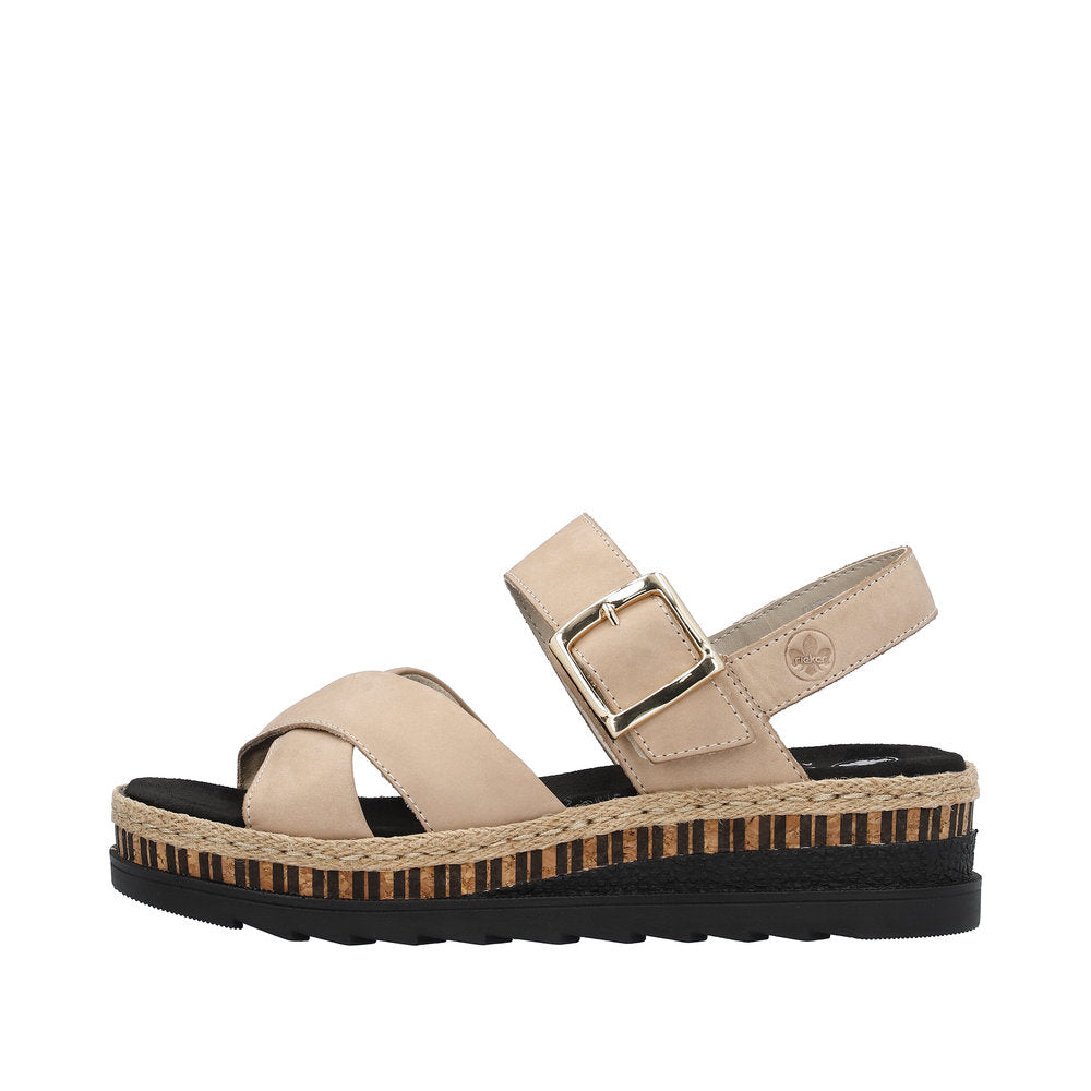 Rieker - Ladies Shoes Sandals Beige (2248)
