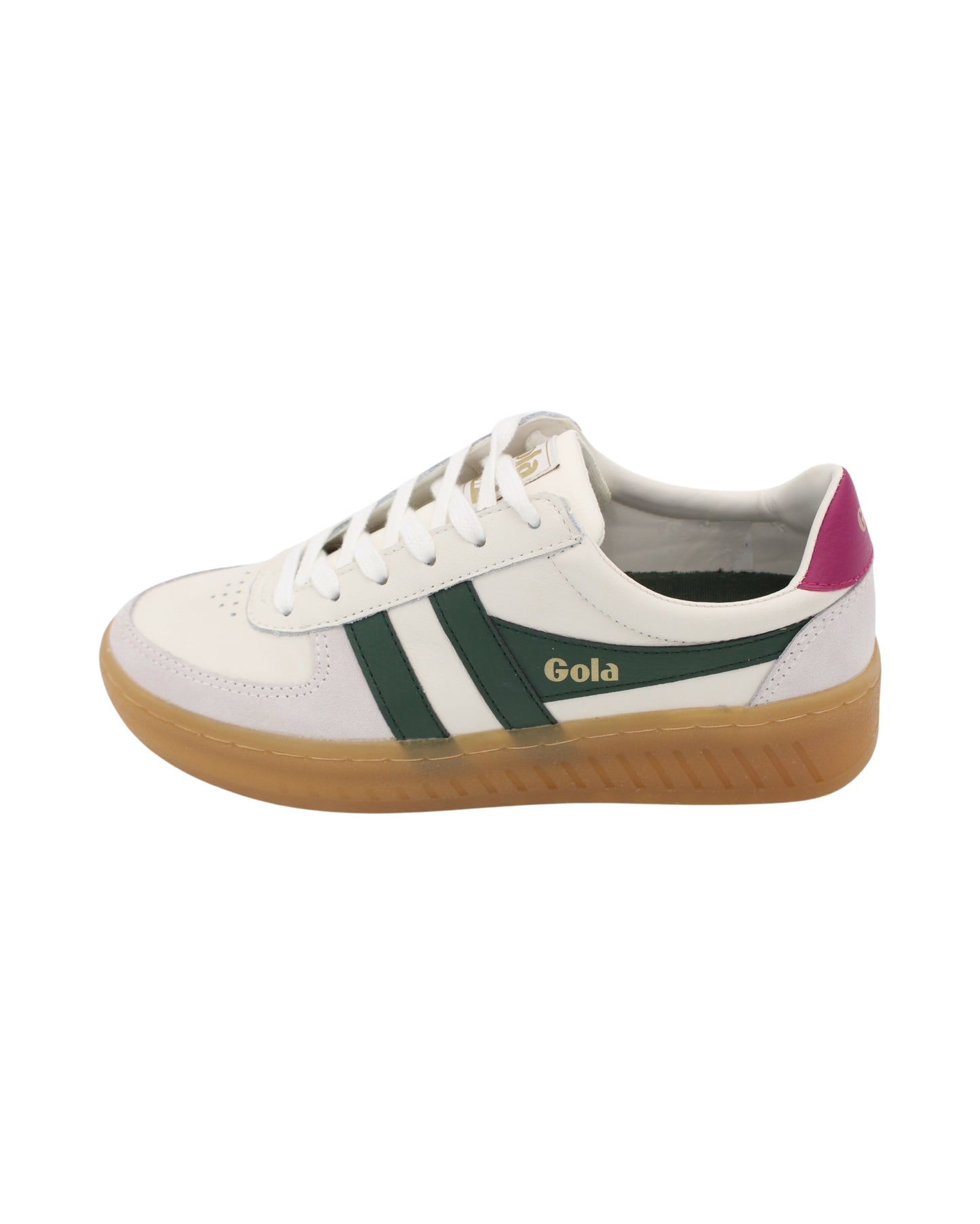 Gola - Ladies Shoes Trainers White, Evergreen, Fuchsia (2264)